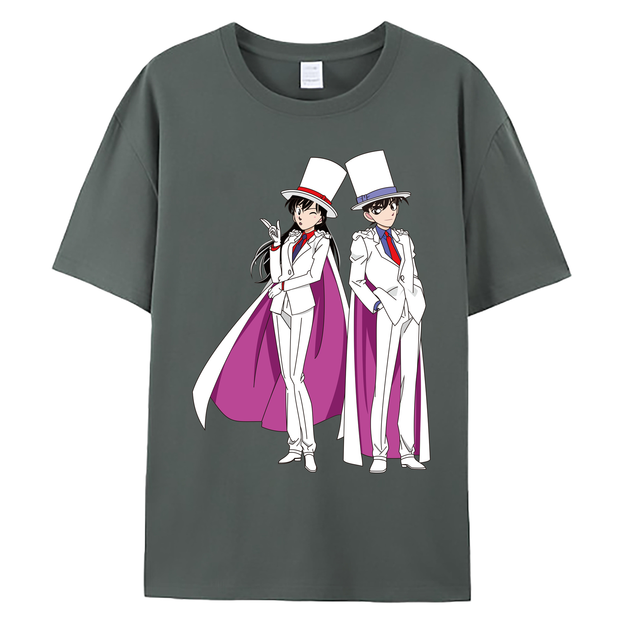 （画像用） 名探偵コナン くろば かいと Detective Conan Kuroba Kaito 綿100％ メンズ半袖Tシャツ｜肌触りやわらか＆通気性